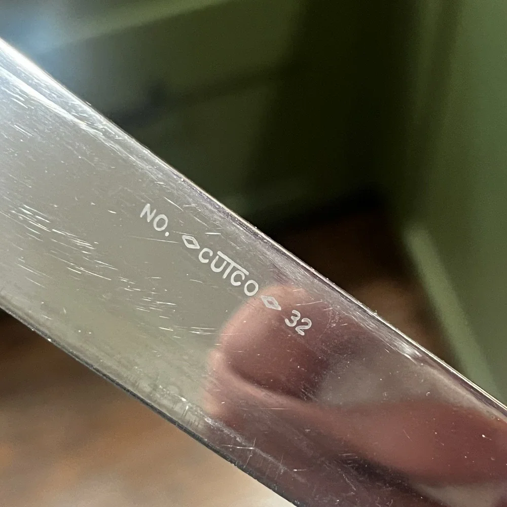 Vintage Cutco No. 32 Butcher‎ Knife Wood Handle 8